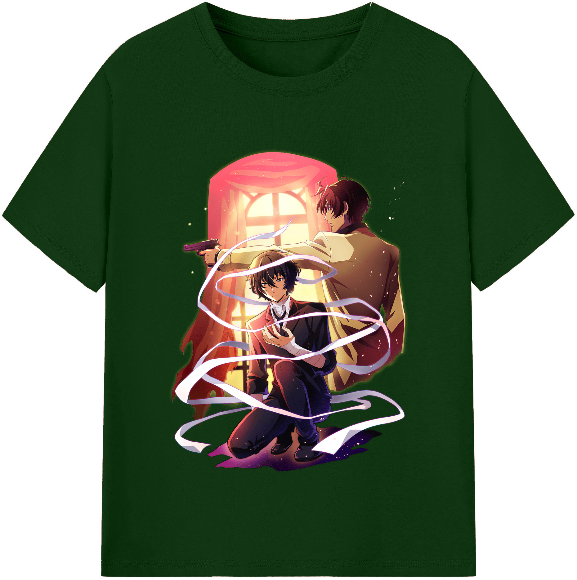 （画像用） 文豪ストレイドッグス Bungo Stray Dogs 綿100％半袖Tシャツ（フロントプリント）